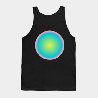 Retro Blue Gradient Eye Tank Top